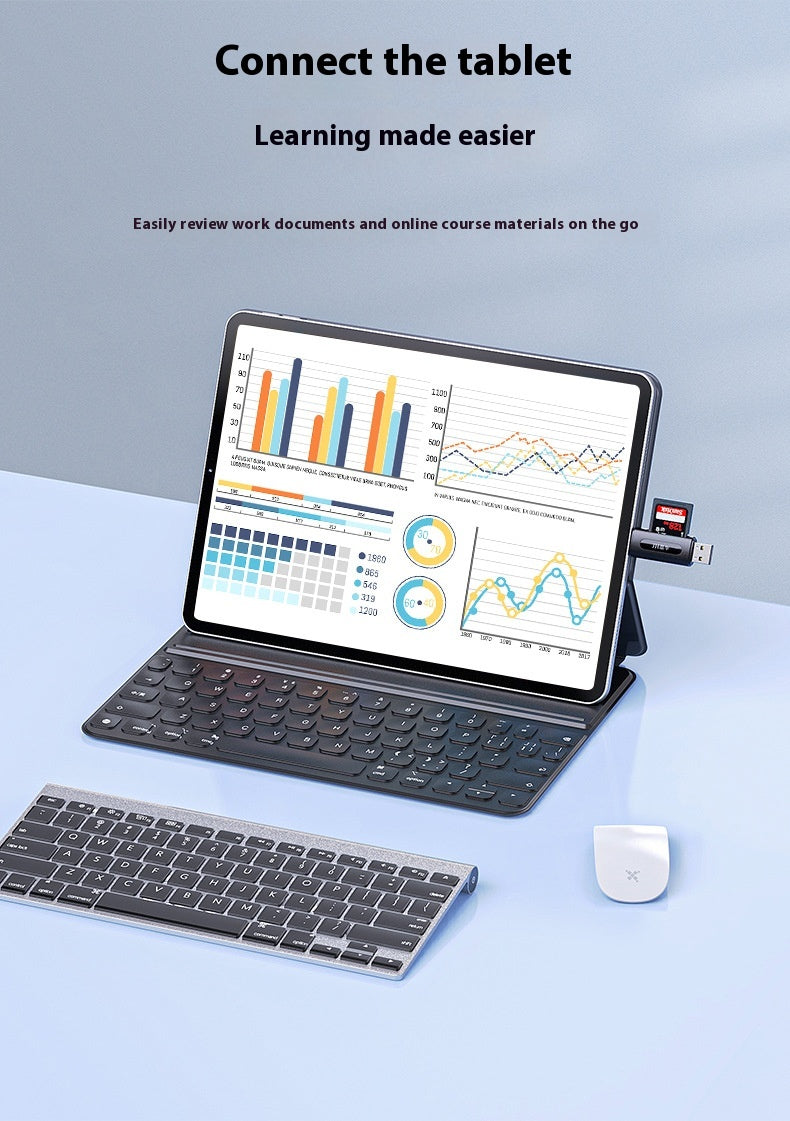 Computer USB Android Phone Dual-use Type-C Multi-function Two-in-one OTG Card Reader Mini TF Camera SD Card