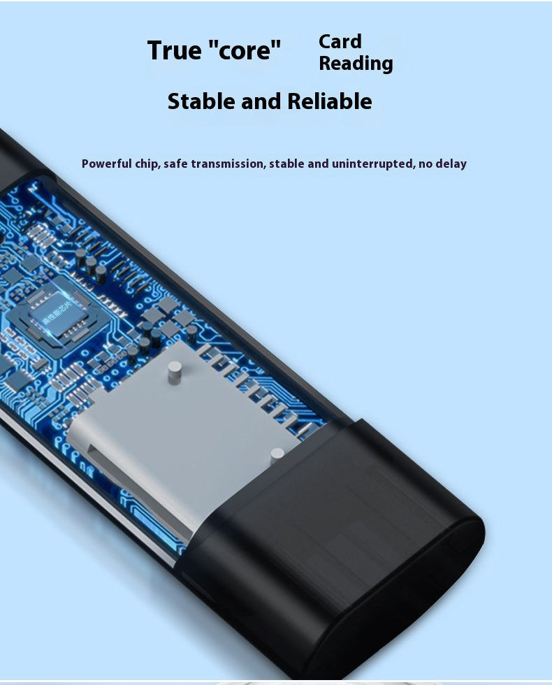 Computer USB Android Phone Dual-use Type-C Multi-function Two-in-one OTG Card Reader Mini TF Camera SD Card