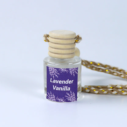 Cross-Border Hot Car Air Freshener Multiple Scents Available Glass Bottle Pendant Aromatherapy Essential Oil Car Interior Decoration Wholesale