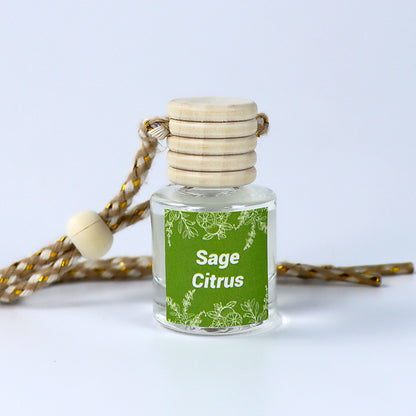 Cross-Border Hot Car Air Freshener Multiple Scents Available Glass Bottle Pendant Aromatherapy Essential Oil Car Interior Decoration Wholesale