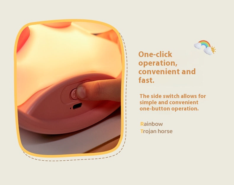 Unicorn Wooden Horse Lamp USB Three-level brightness adjustment