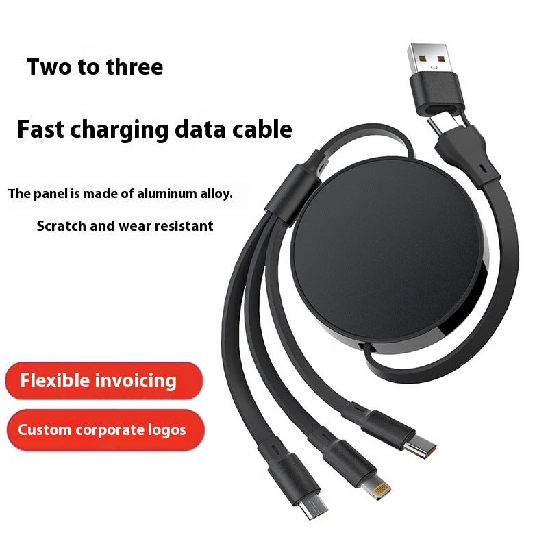 1-to-3 Fast Charging Cable 00W Three-in-One Data Cable