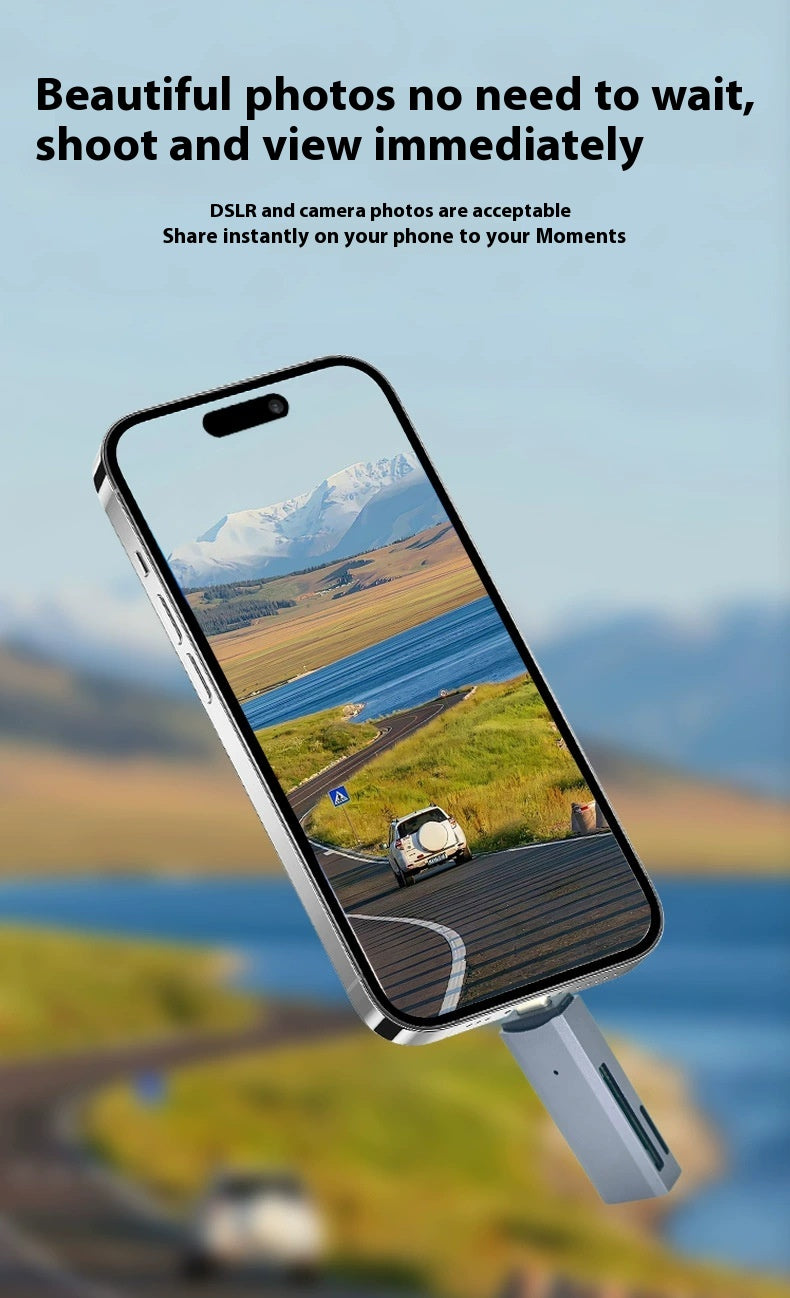 Multifunctional 2-in-1 High-Speed USB 3.0 Card Reader Supports TF + SD for Computer, Tablet, Camera, Laptop, and Car Use