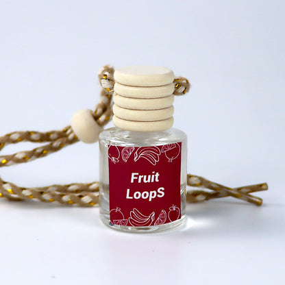 Cross-Border Hot Car Air Freshener Multiple Scents Available Glass Bottle Pendant Aromatherapy Essential Oil Car Interior Decoration Wholesale