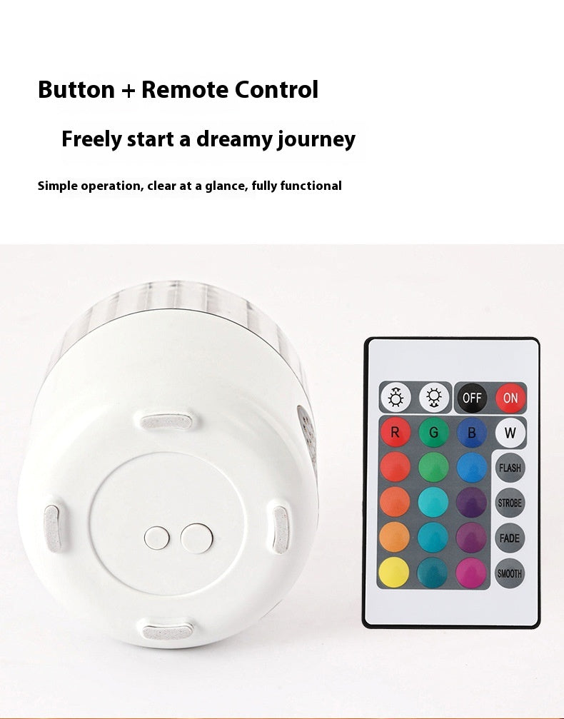 Bluetooth Speaker Water Ripple Music Rhythm Projection Lamp Bedroom Bedside Romantic Mood Dynamic Rotating Atmosphere Night Light