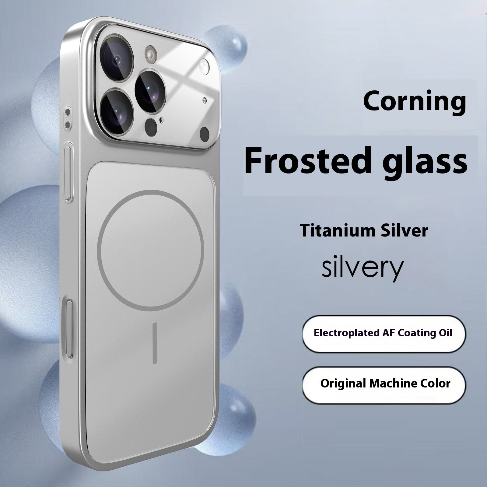 Instantly Transform iPhone 17 Pro Max Compatible with Apple 16 Matte Glass Magnetic Phone Case 15 Full Coverage Shockproof PC Cover