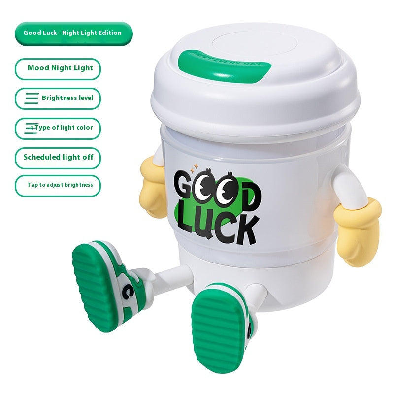 Cute KEIDOL Coffee Cup Night Light Creative Rechargeable Atmosphere Light Bluetooth Speaker Night Light Tap Light Table Lamp