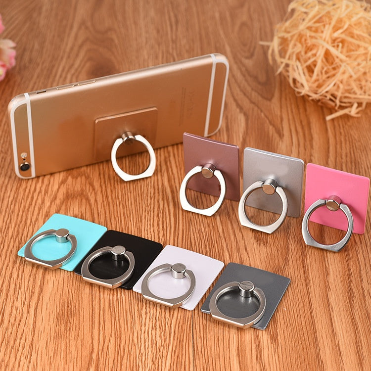 Lazy Creative New Square Phone Ring Holder Anti-drop Square Stand Phone Stand Rotating Gift with Logo Printing