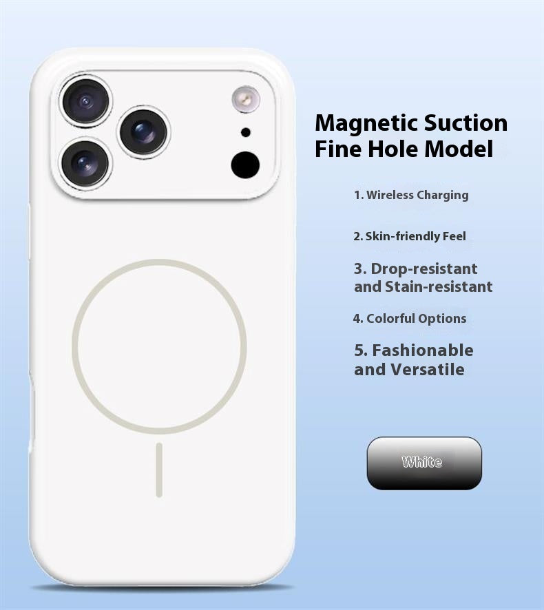 Lens Full Coverage iPhone 17 Strong Magnetic Liquid Silicone Phone Case Apple 17 Pro Air Protective Cover Skin Feel M