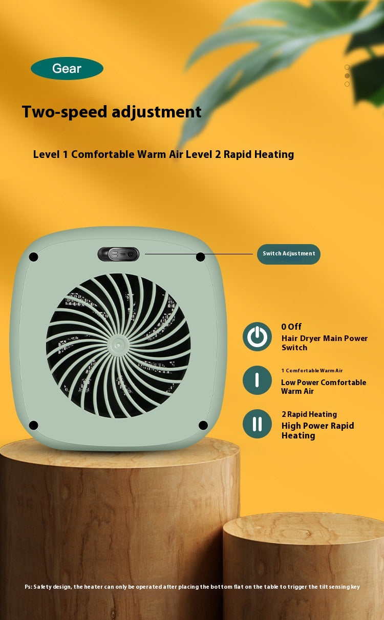 Desktop Small Heater Home Office Dormitory Mini Portable PTC Heating Warm Air Blower Electric Heater