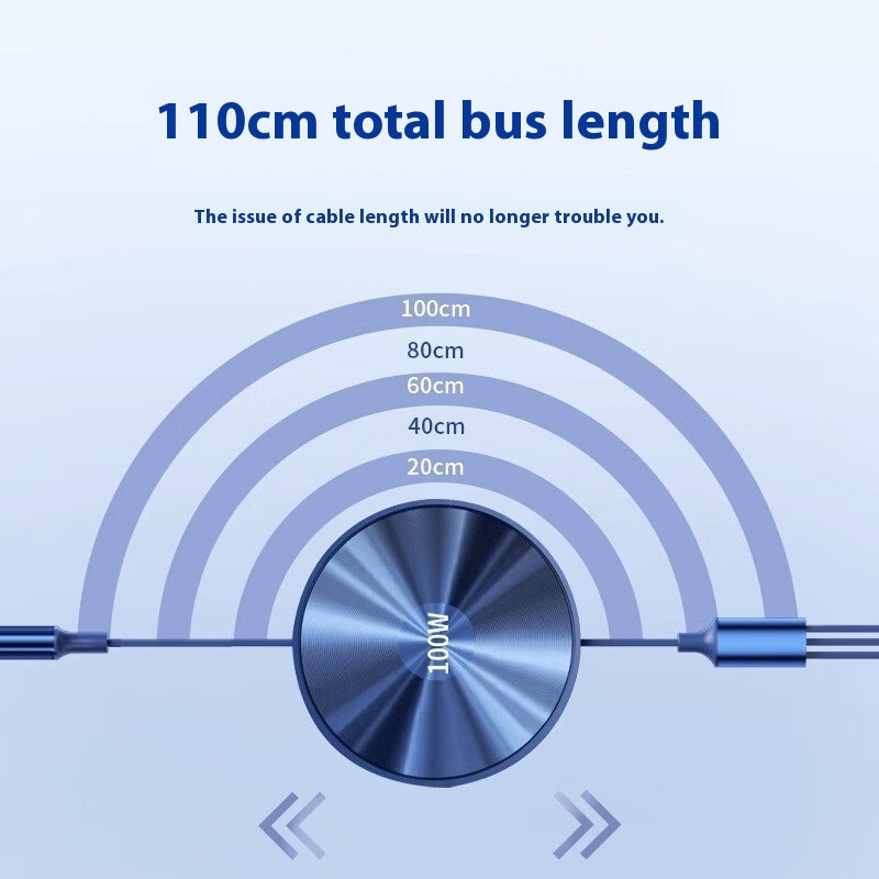 1-to-3 Fast Charging Cable 00W Three-in-One Data Cable