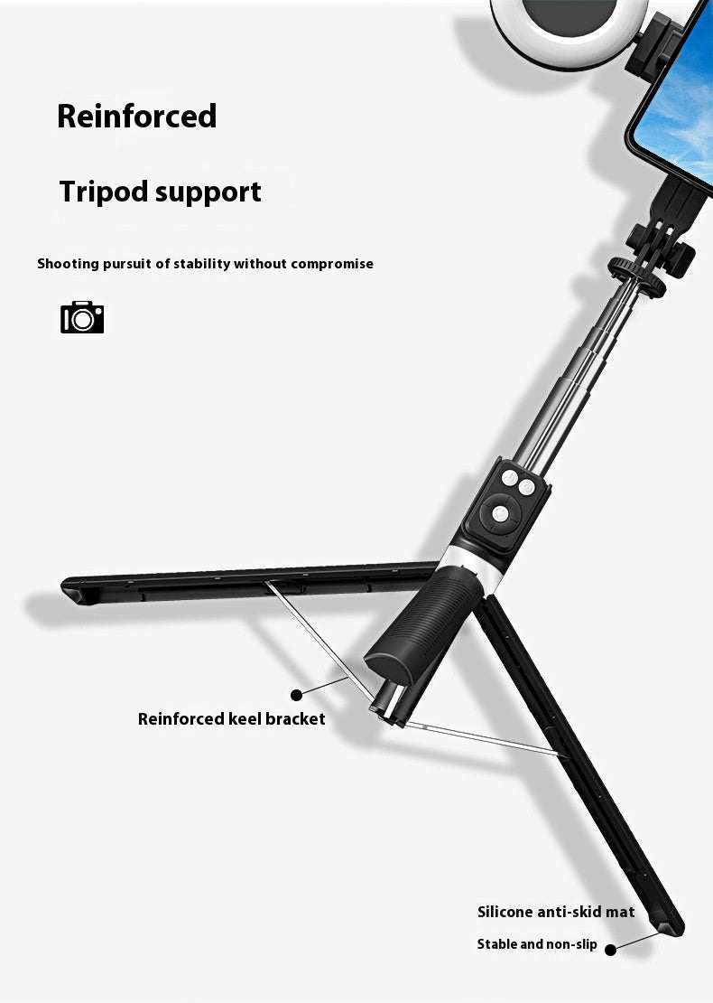 1.7m Phone Stand Selfie Stick Remote Control Video Recording Tripod Integrated Portable Stand Charging