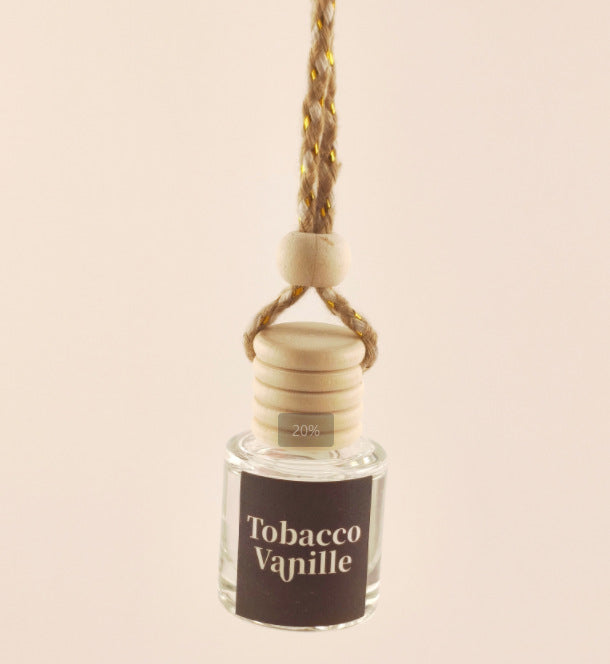 Cross-Border Hot Car Air Freshener Multiple Scents Available Glass Bottle Pendant Aromatherapy Essential Oil Car Interior Decoration Wholesale