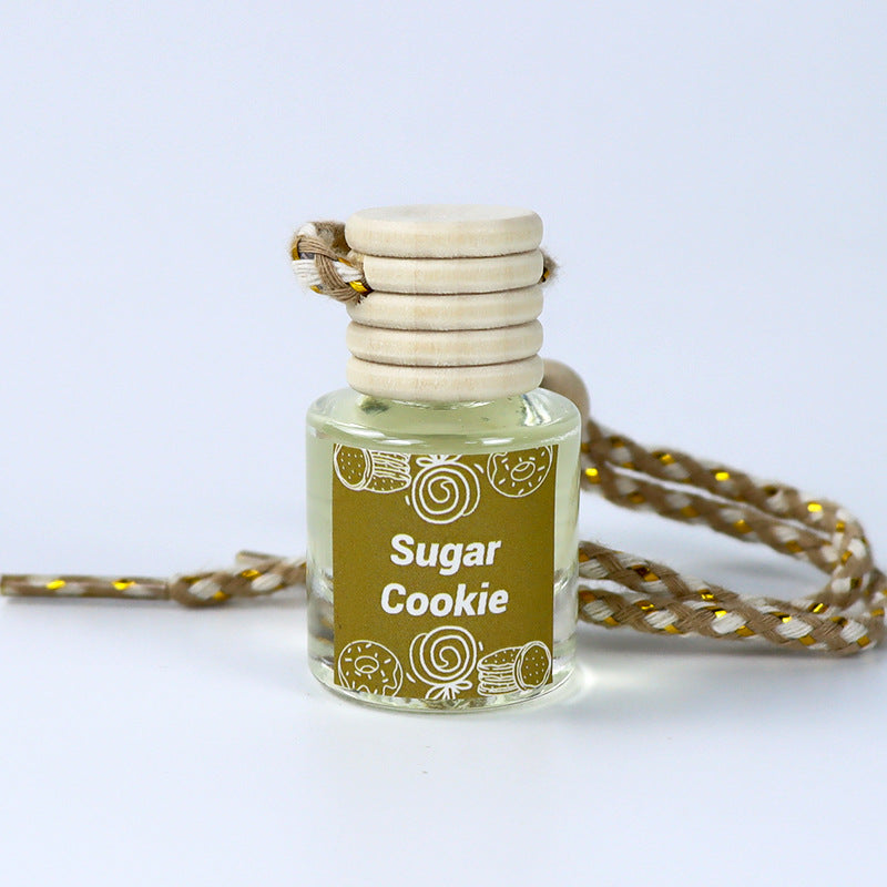 Cross-Border Hot Car Air Freshener Multiple Scents Available Glass Bottle Pendant Aromatherapy Essential Oil Car Interior Decoration Wholesale
