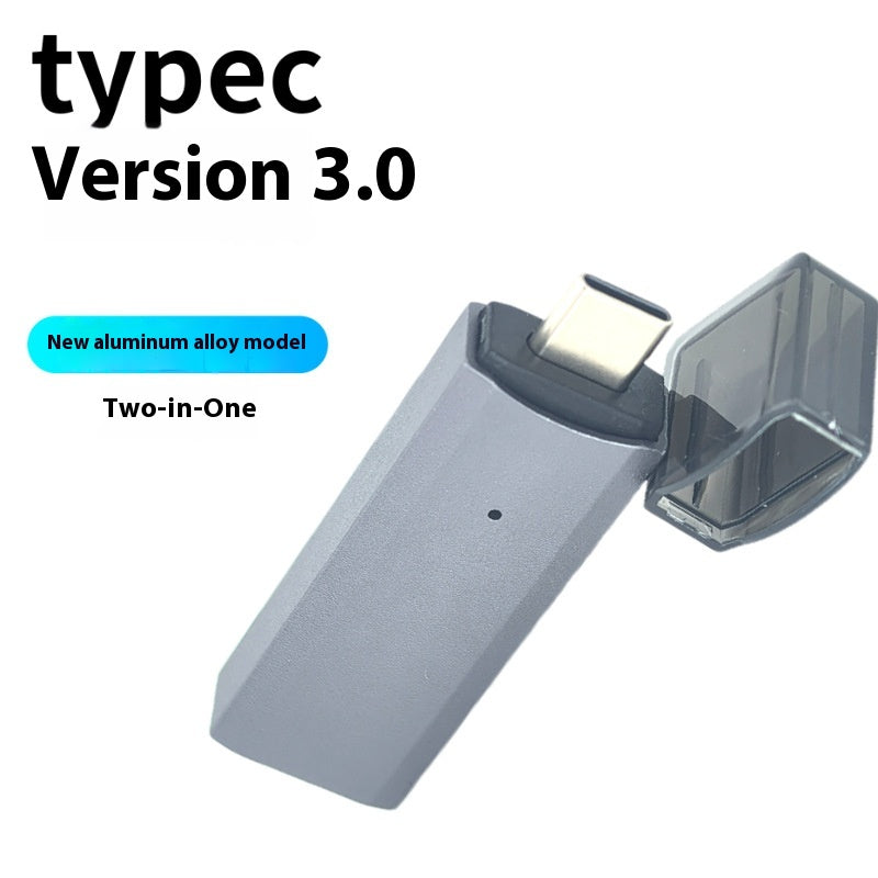 Multifunctional 2-in-1 High-Speed USB 3.0 Card Reader Supports TF + SD for Computer, Tablet, Camera, Laptop, and Car Use