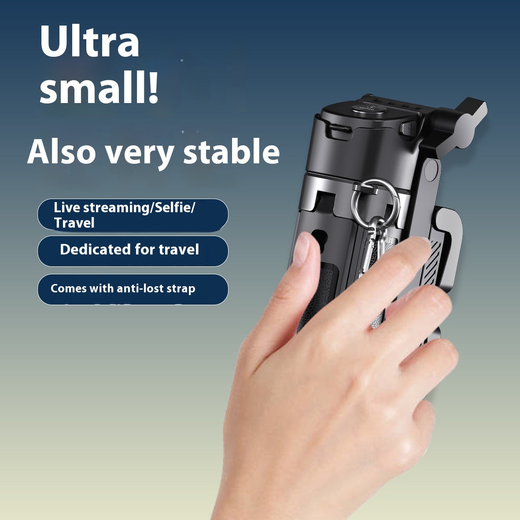 Zoom New Mini Selfie Stick Travel Photography Multi-Functional Stand Live Streaming Stand Phone Selfie Stick with Fill Light