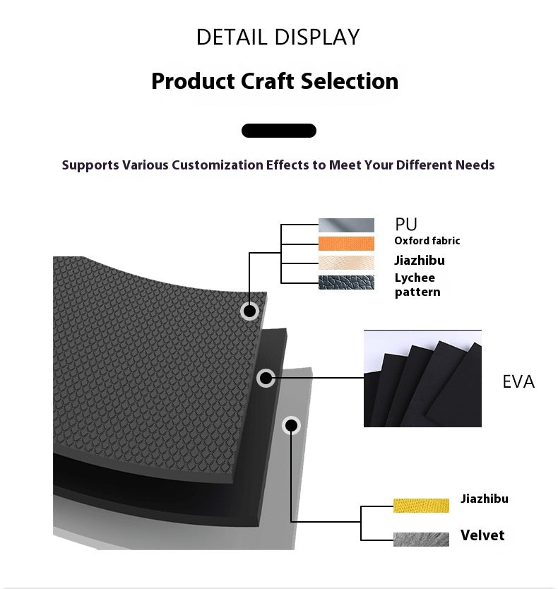 EVA Hard Shell Air Conditioner Frequency Tester Storage Bag Black Outdoor Multifunctional Digital Electronic Product Storage Protection Box